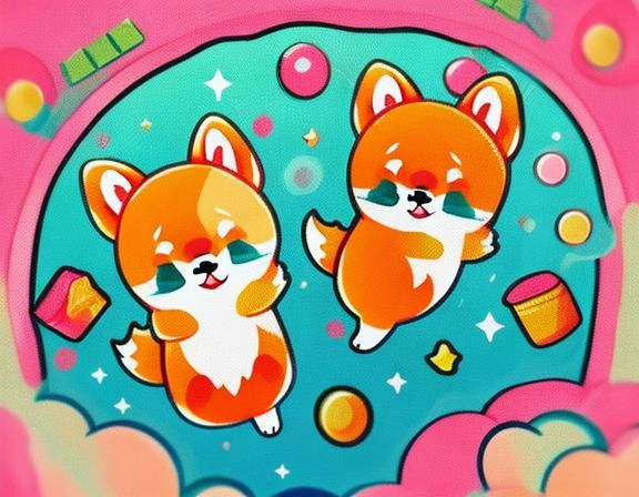 <lora:Lofi Kawaii DS v8:1.0> shiba inu, lofi, kawaii, pastel