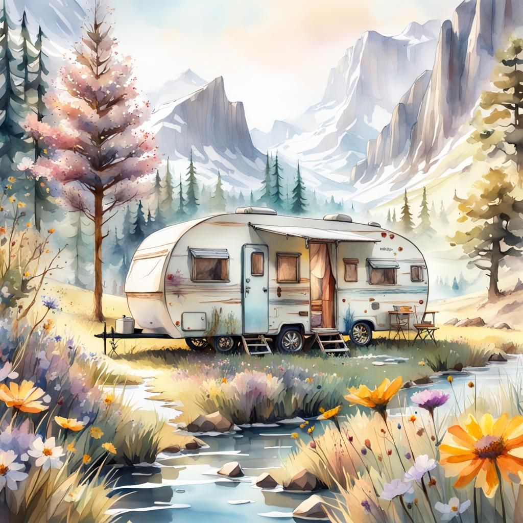 Perfekt Camping Spot   by @Wasgij