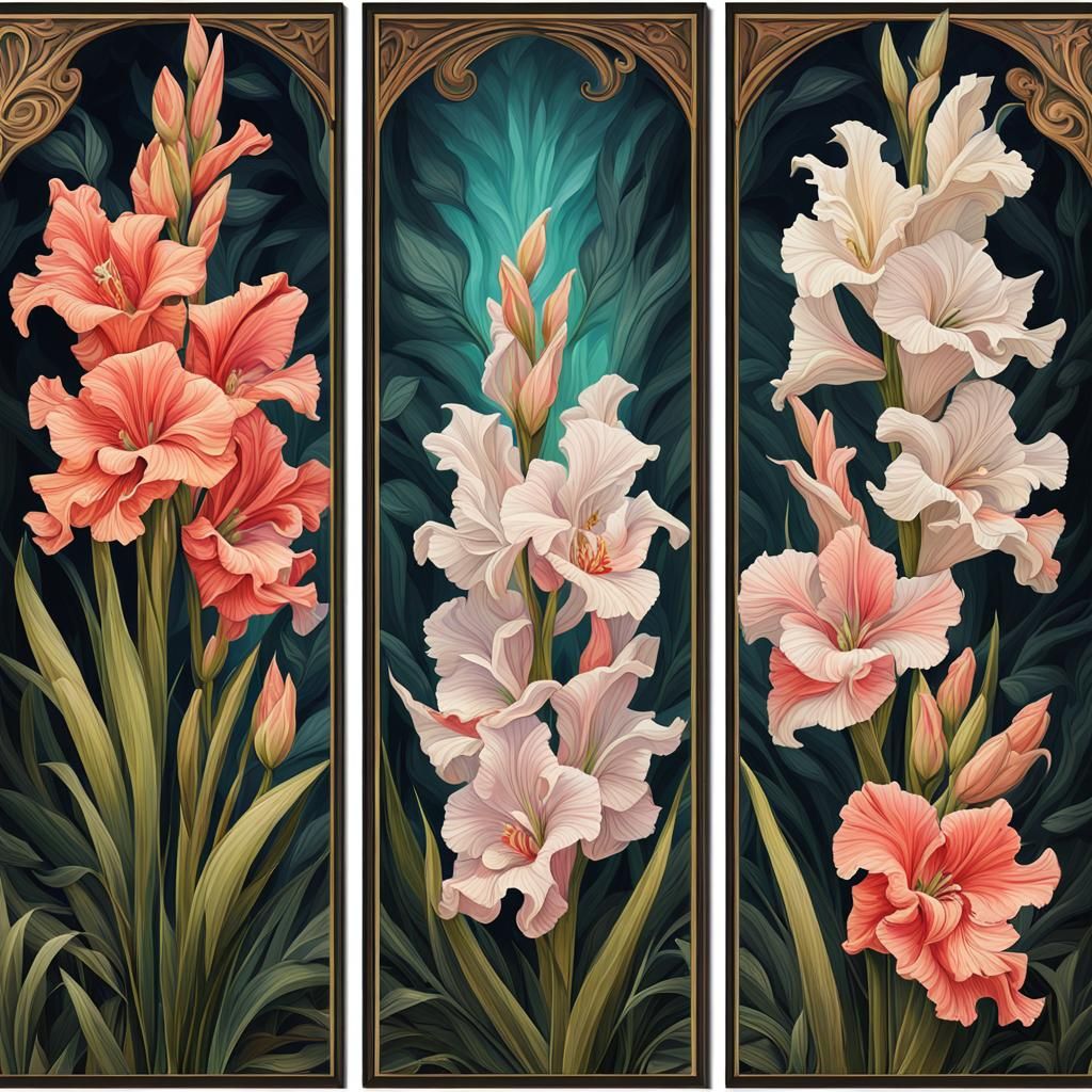 Gladiolus Panels