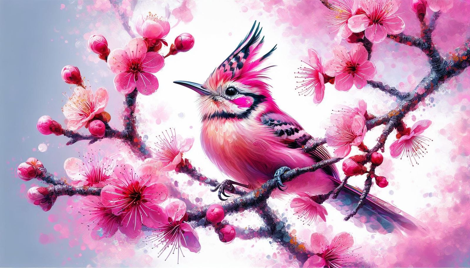 Eastern crested pink bobkin