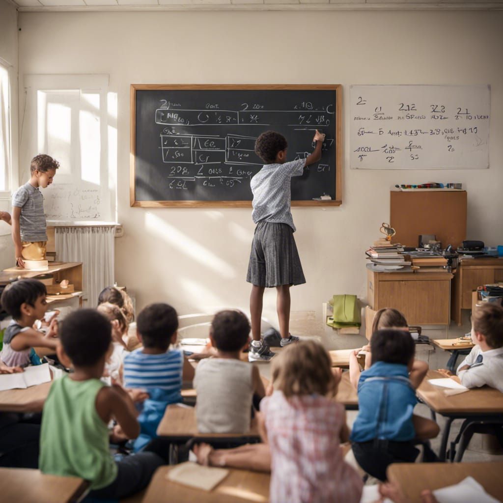 5 year old teaching calculous to a classroom full of people,...