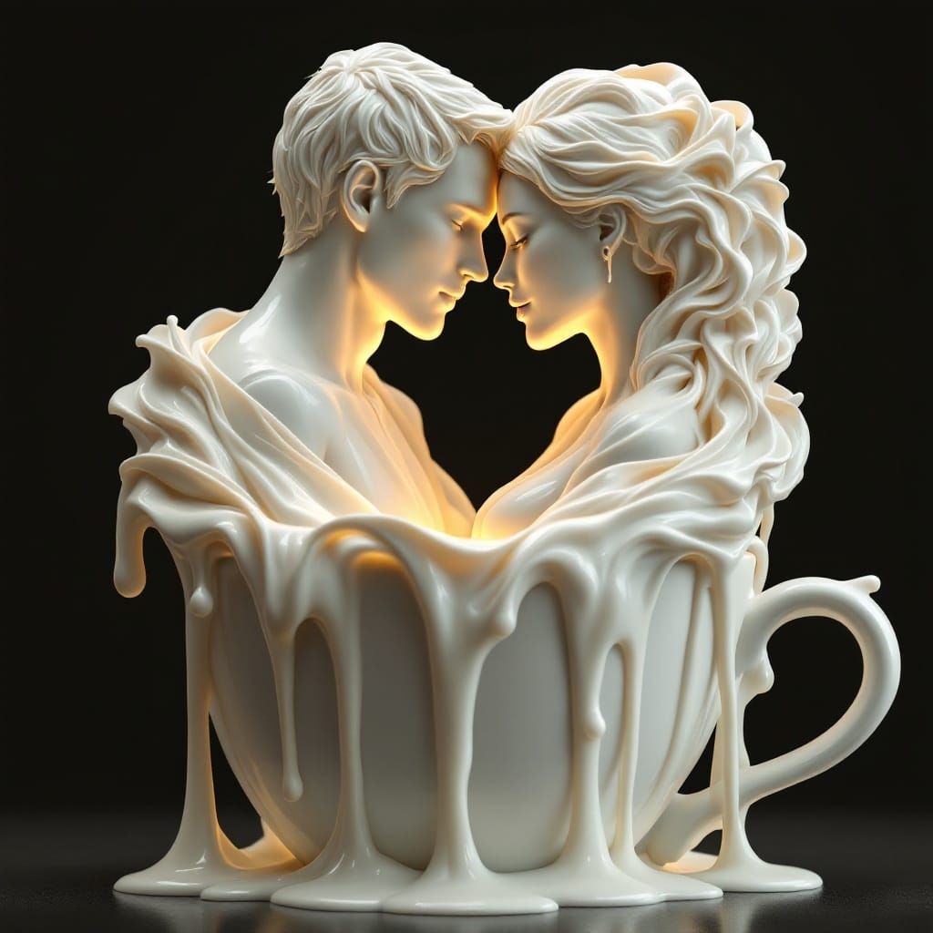 Cream Couple in a Cup  by @Melanie Rhoades 