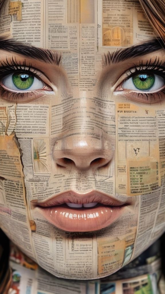Art in a newspaper
