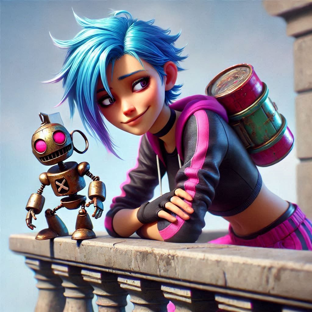 Jinx and an explosive friend