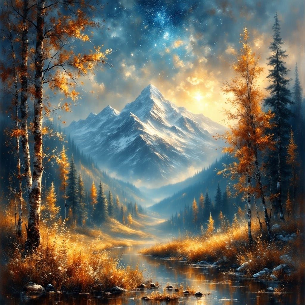 The awakening of a new world, transformation of a grey dark featureless plain into a symphony of color, ...  by @SirEdmund