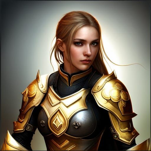 female knight  by @RoseRed