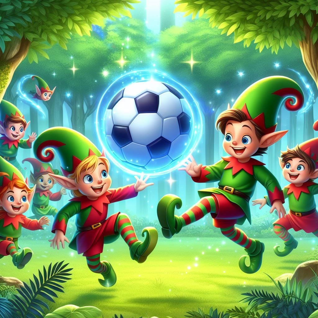 Elves play football.