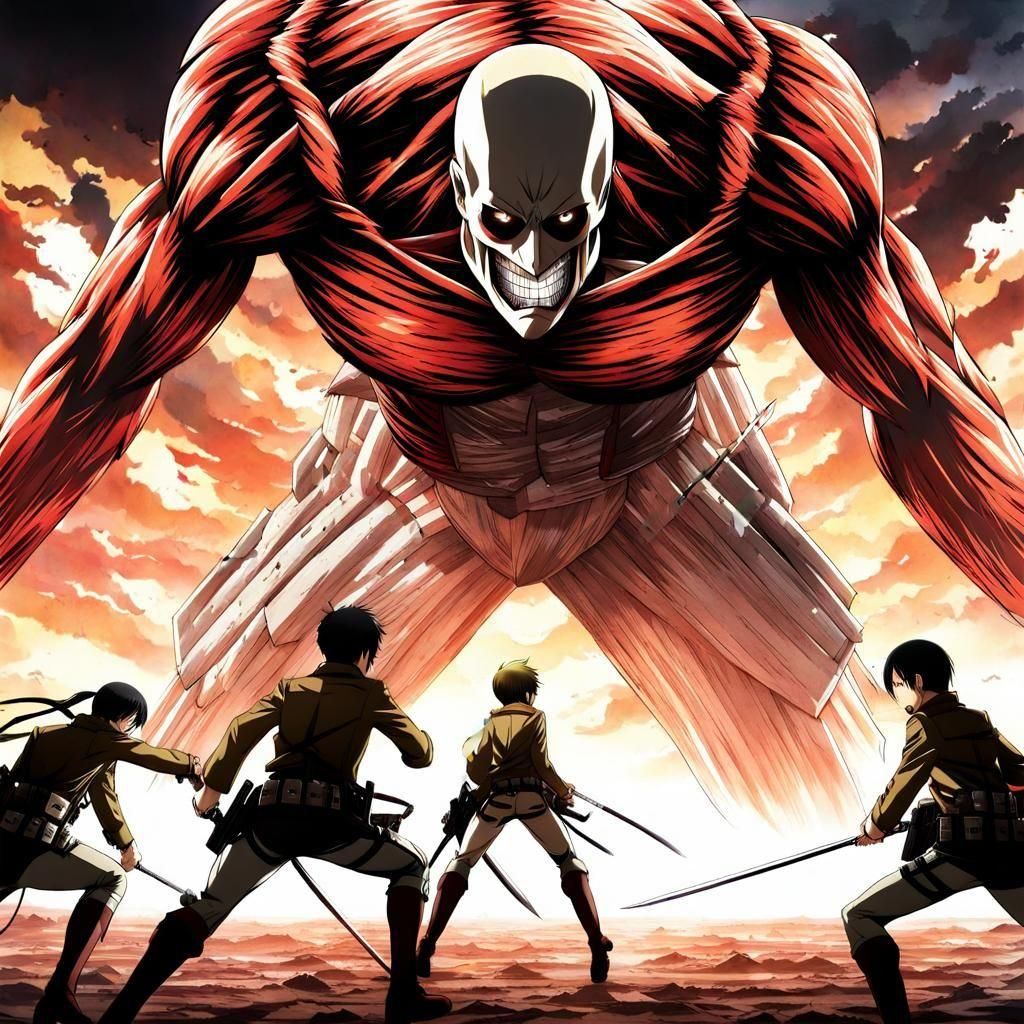 Attack on Titan anime - Anti-Personnel Control Squad fighting a Titan  by @Chelle