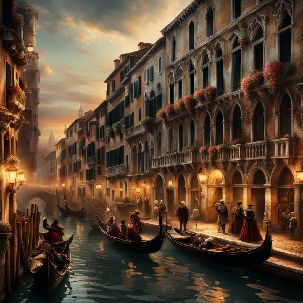venise costum celebration in the streets