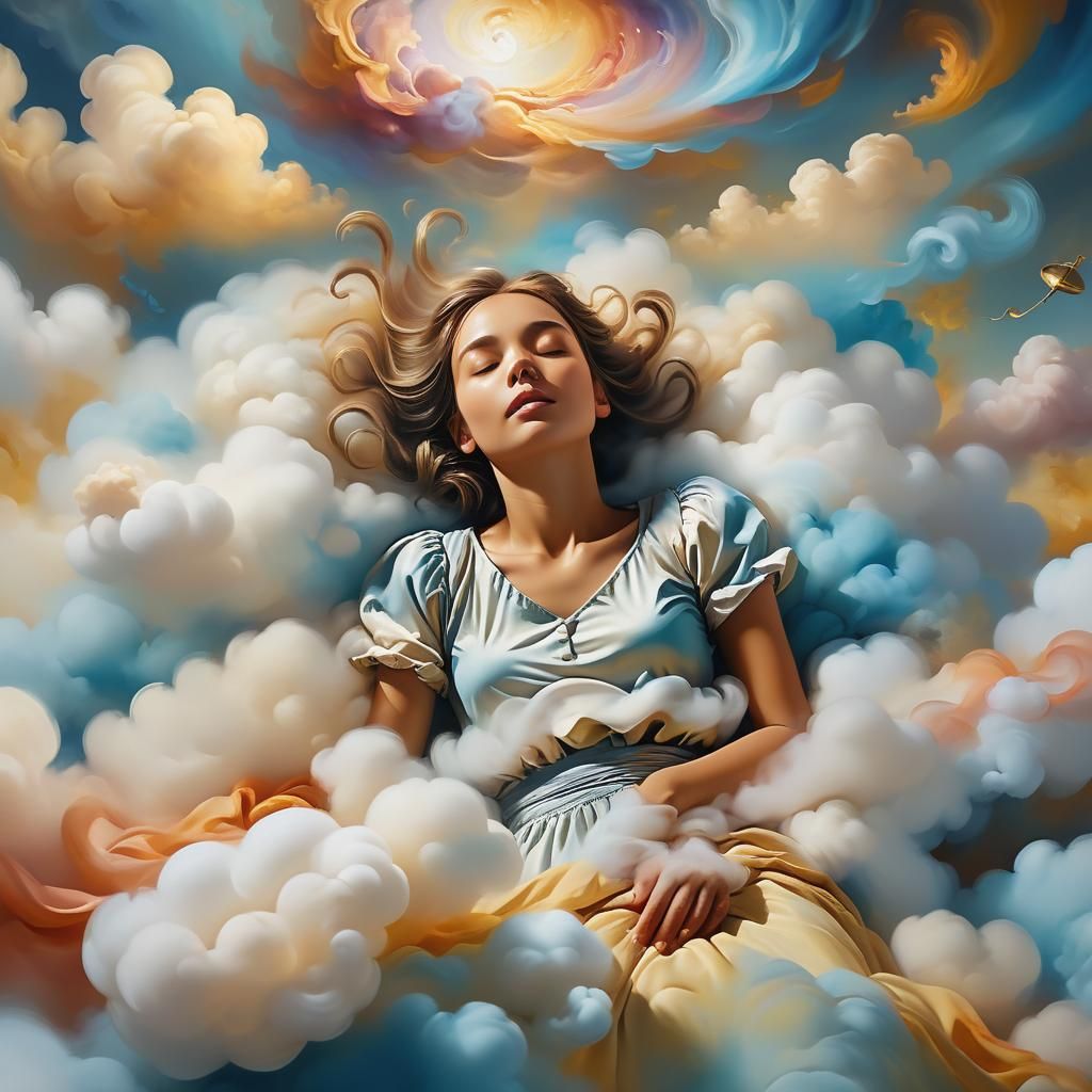 human sleeping and feel the dreams 