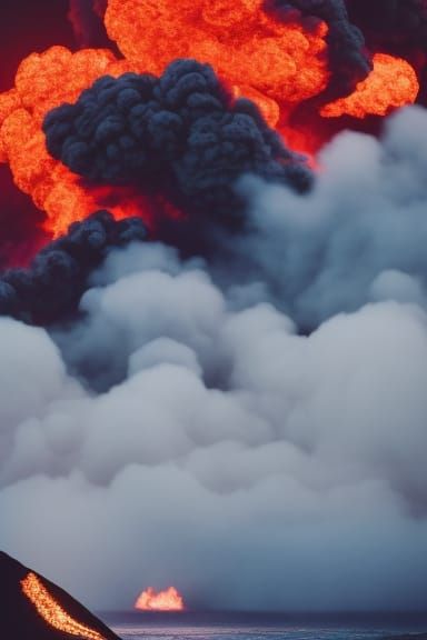 Vulcanic eruption on Hawaii