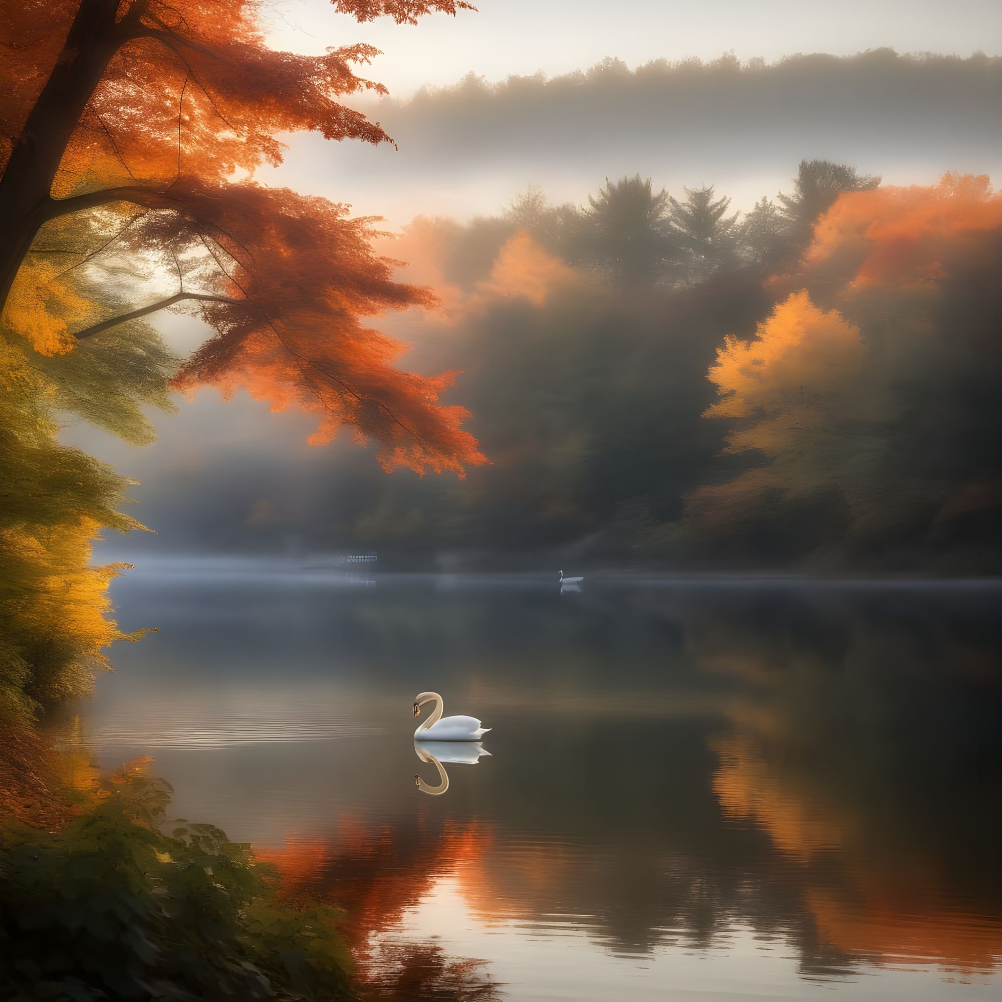 A dreamy autumn scene.