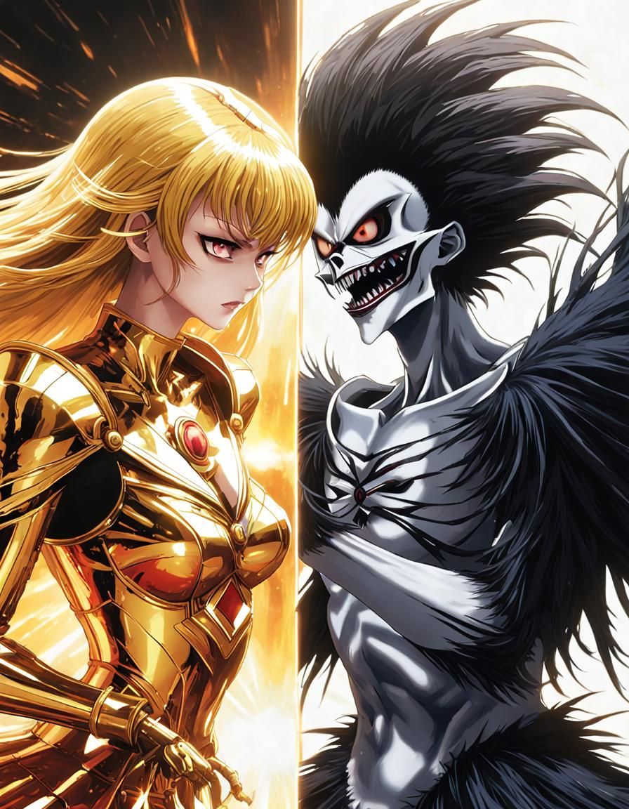 Ryuk vs Evil Sailor Galaxia  by @Tenseginger