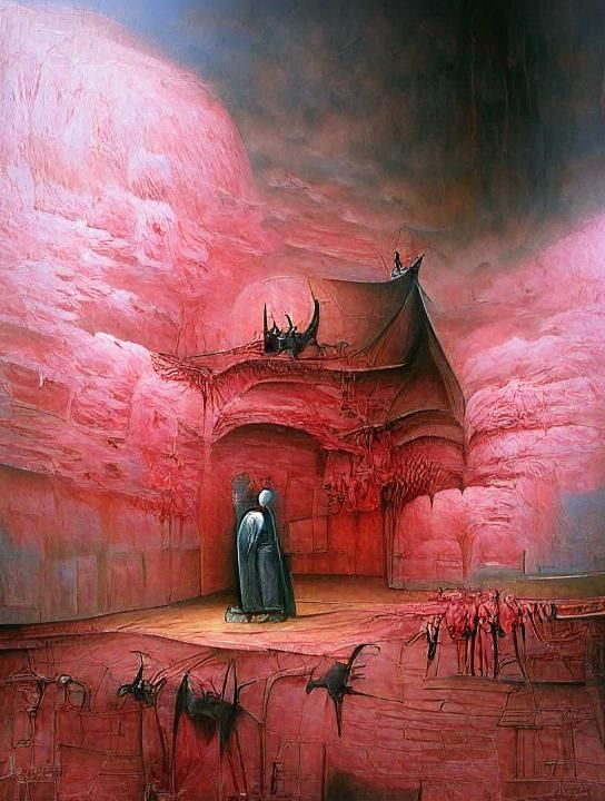 Demonic living gothic chapel