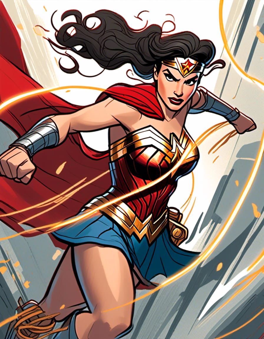 <lora:DISNEY STYLE:1.0> Wonder woman.