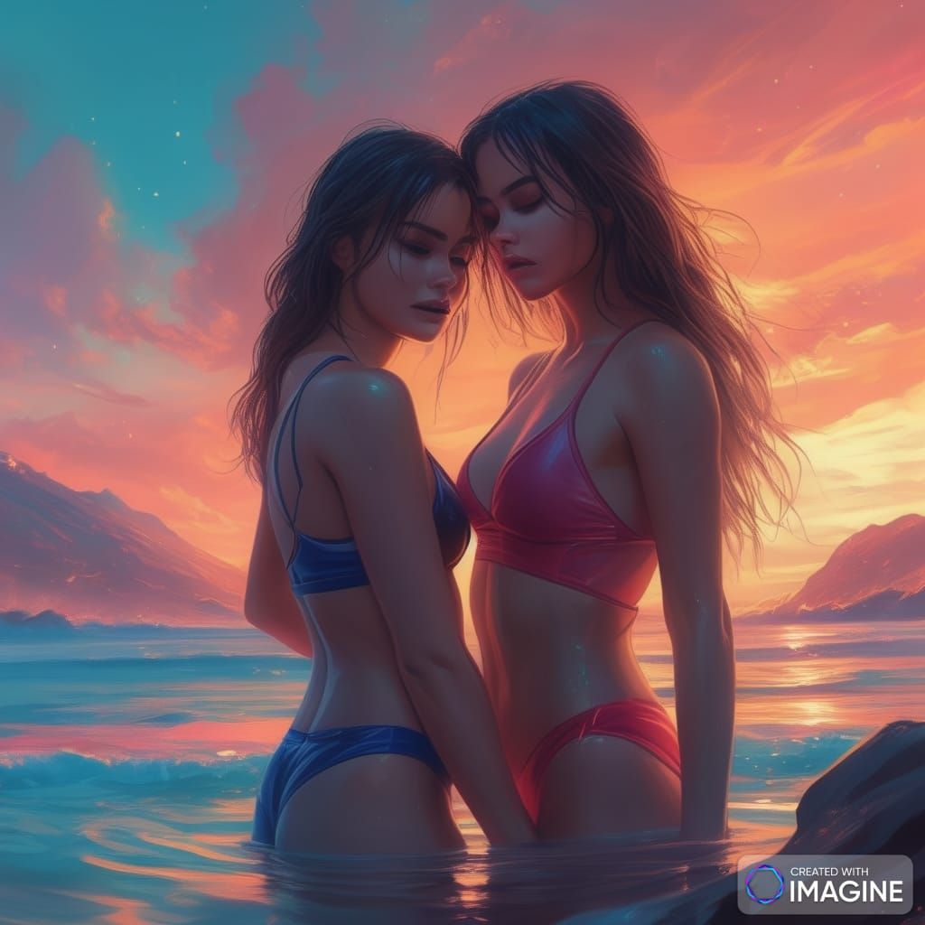 two women assesing each other 7