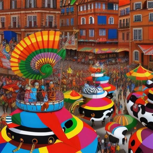 Colorful, Madagascar Festival, animal by artist M.C. Escher
