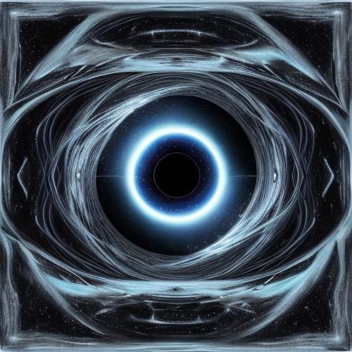 Surreal Four-Dimensional Universe Structure as Oil Painting