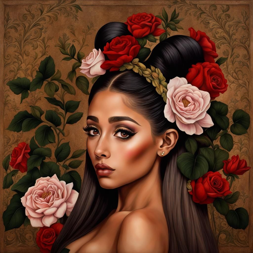 Portrait of Ariana Grande by Masaccio and Caravaggio - AI Generated ...