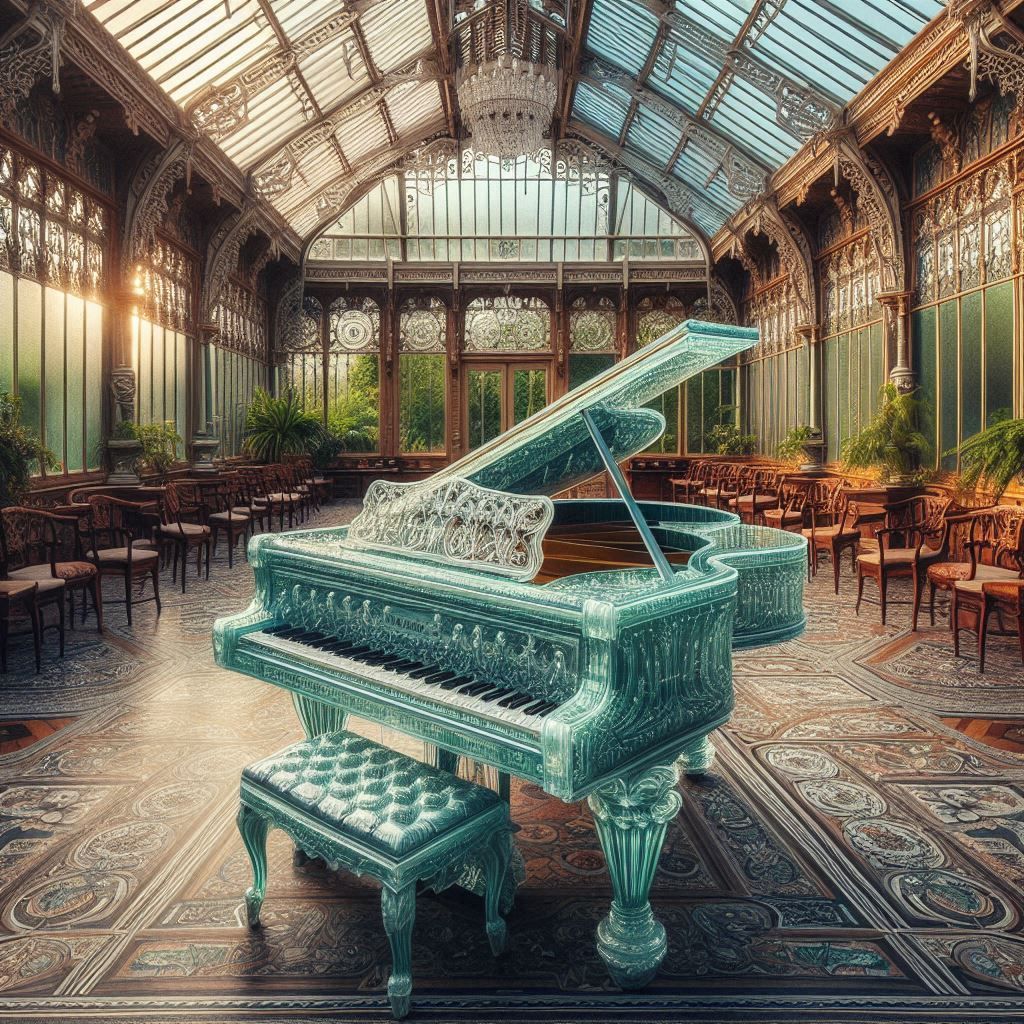 Glass piano