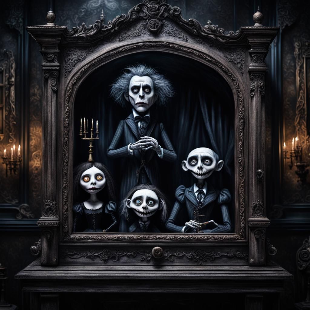 Creepy Puppet Show AI Generated Artwork NightCafe Creator