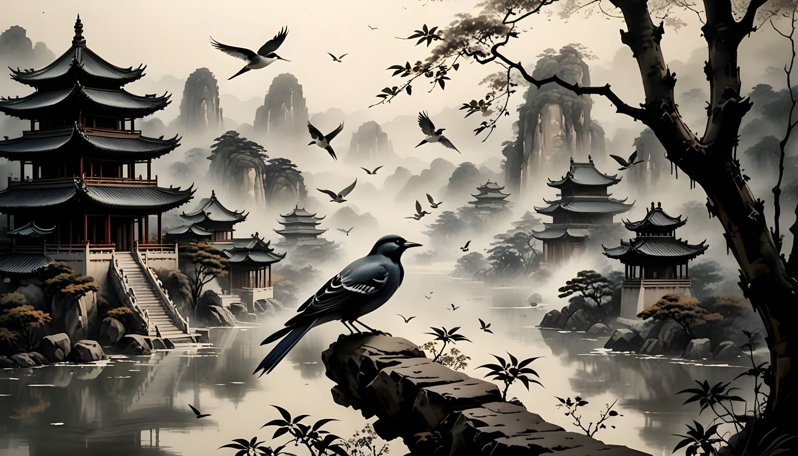  A Chinese temple  by @Ghexghe