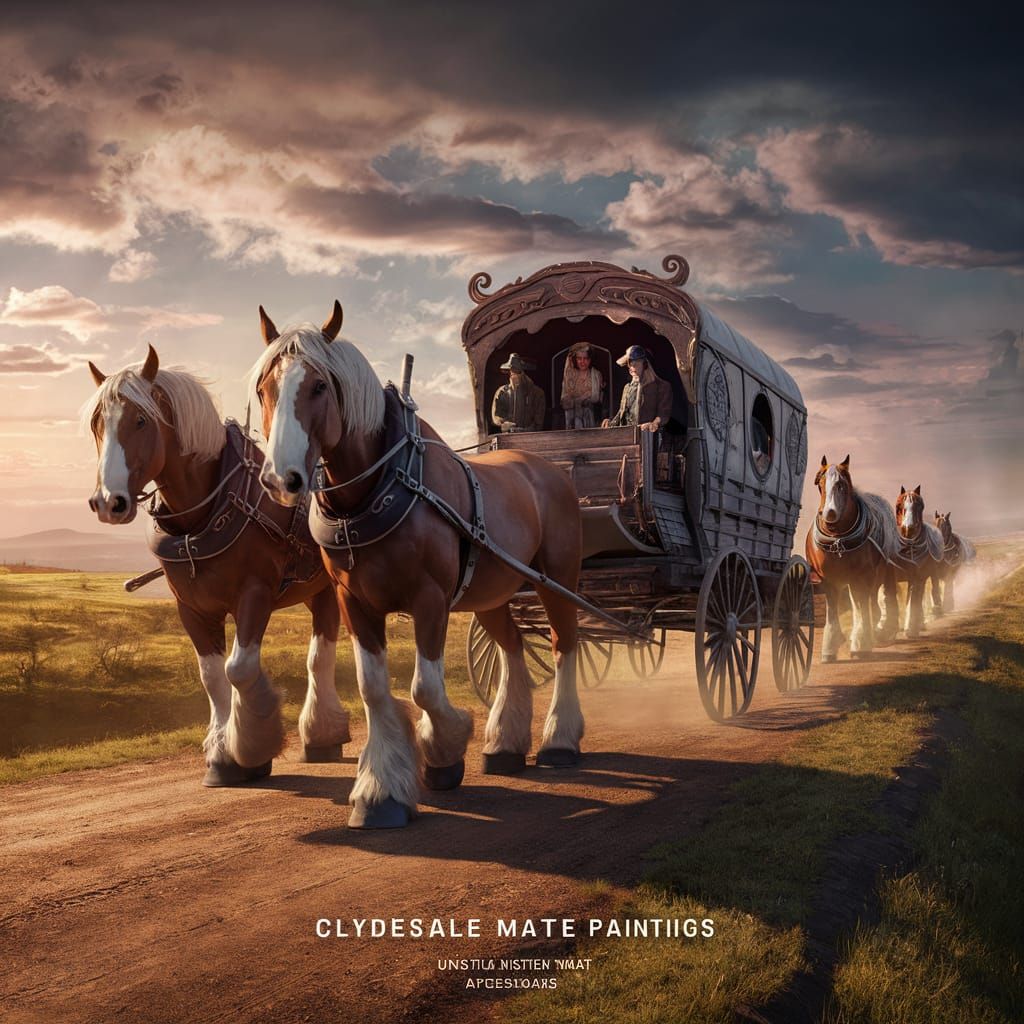 Clydesdales in the west