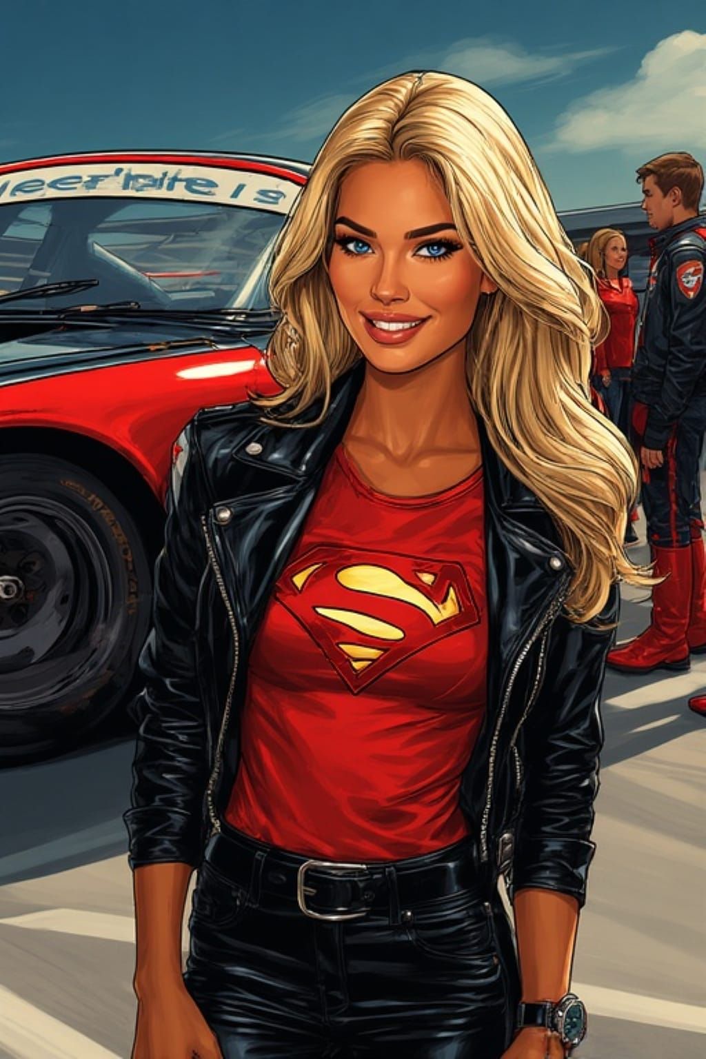 Supergirl Says Hello Again from the Races