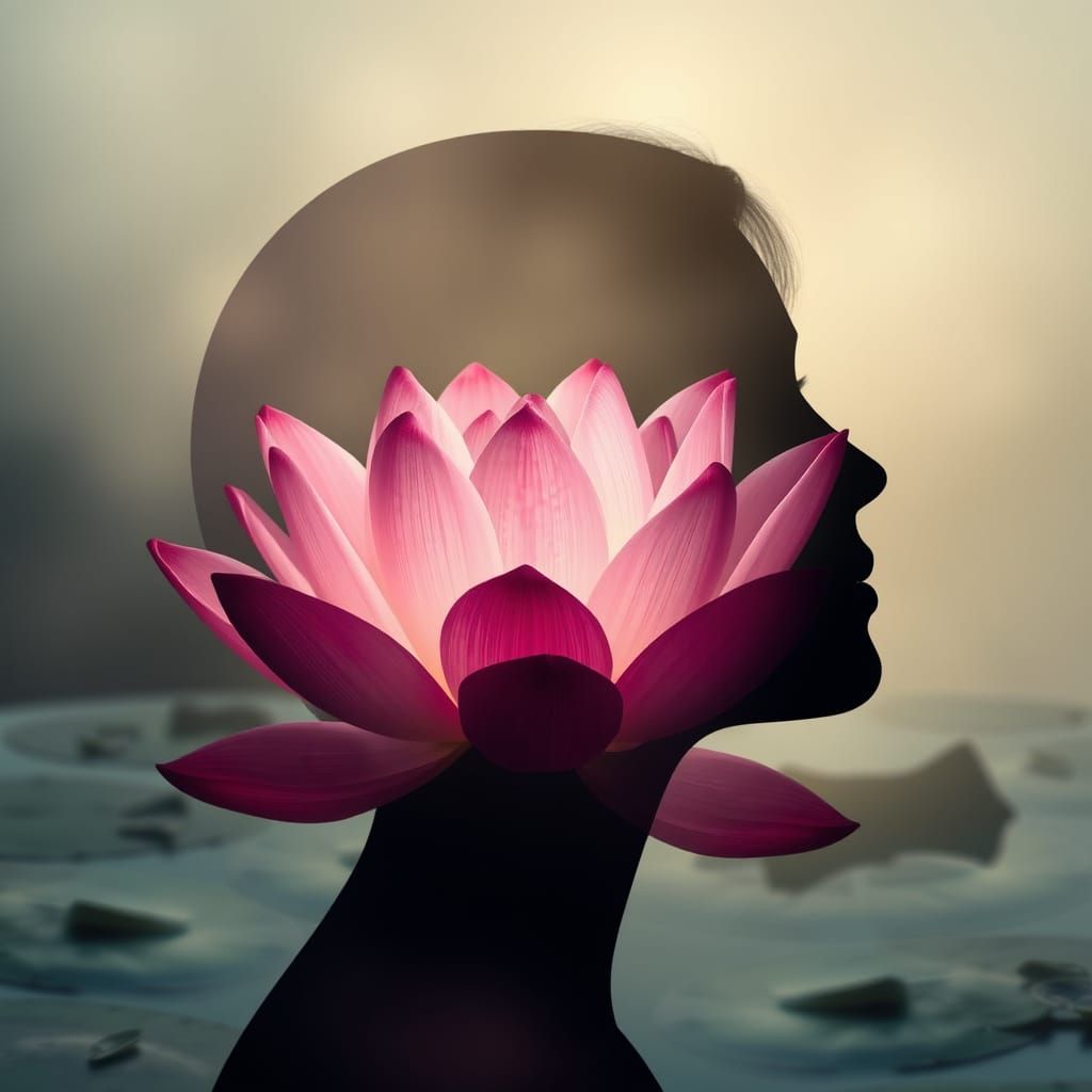 Lotus double exposure