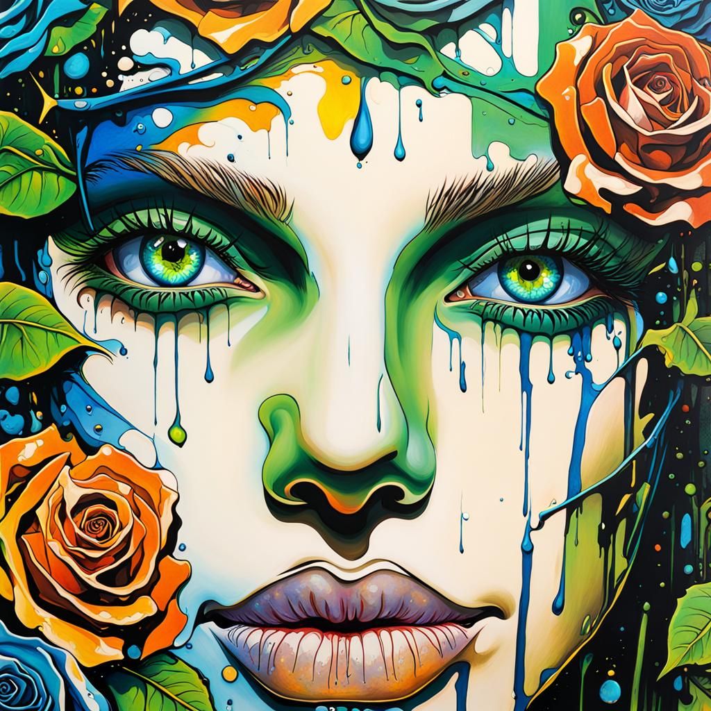 Orange Rose AI Generated Artwork NightCafe Creator