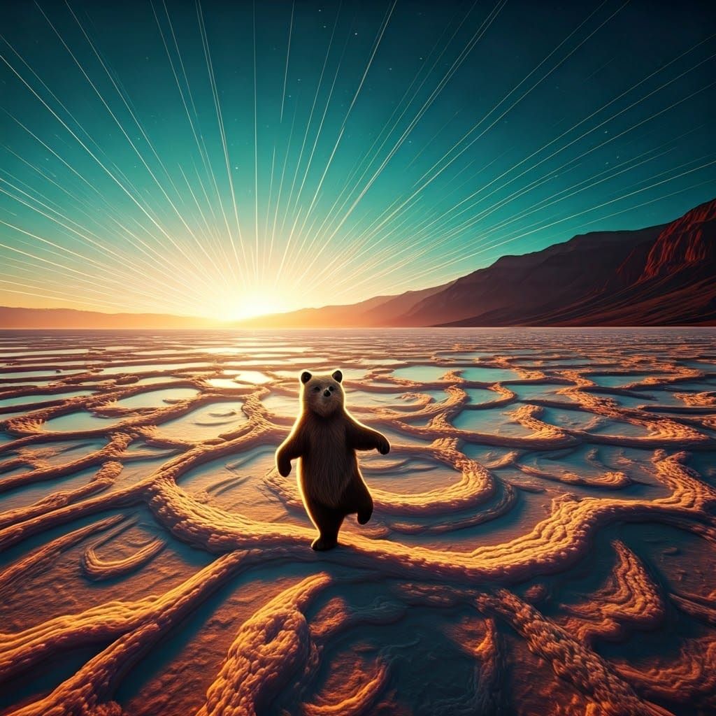 Dancing Bear on the Dead Sea