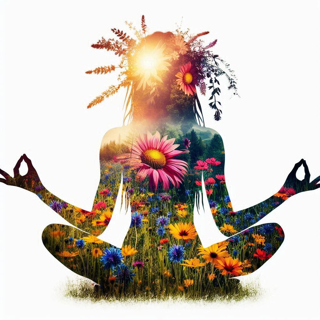 double exposure beautiful fantasy portrait landscape..