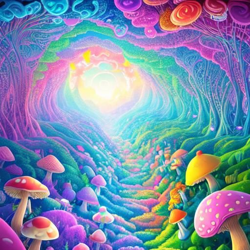 Mushrooms 8 - AI Generated Artwork - NightCafe Creator