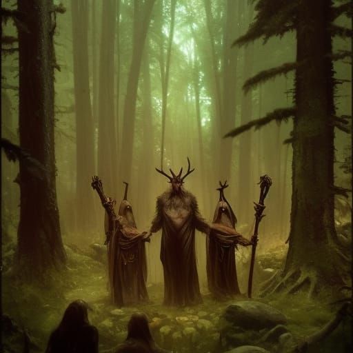 deep in the woods
