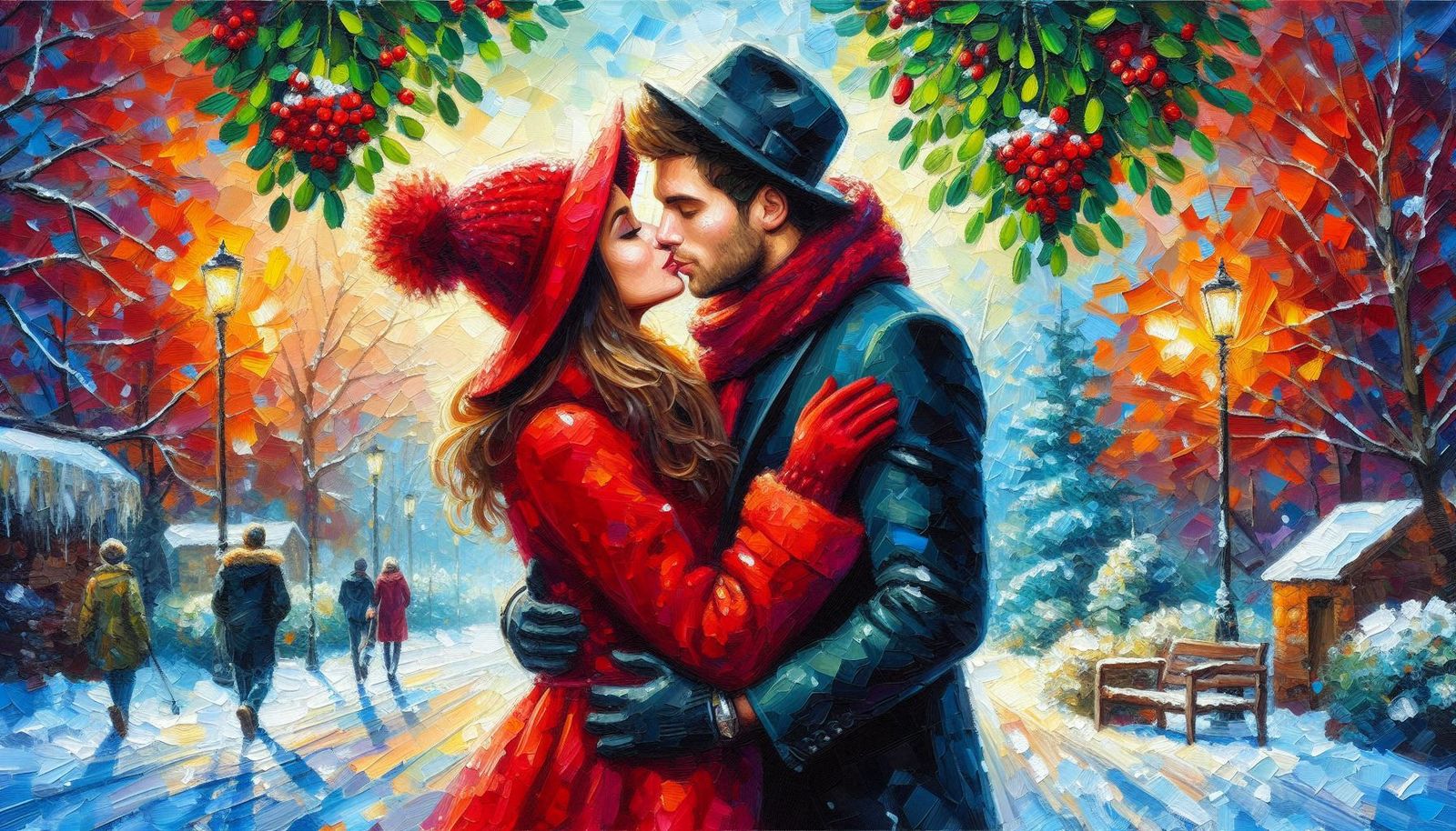 Achte auf den Mistelzweig