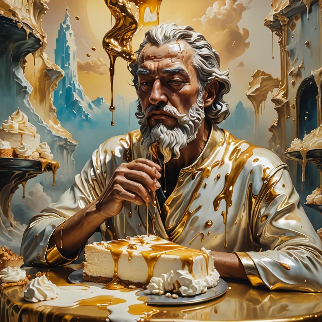 Even the gods like cheesecake.