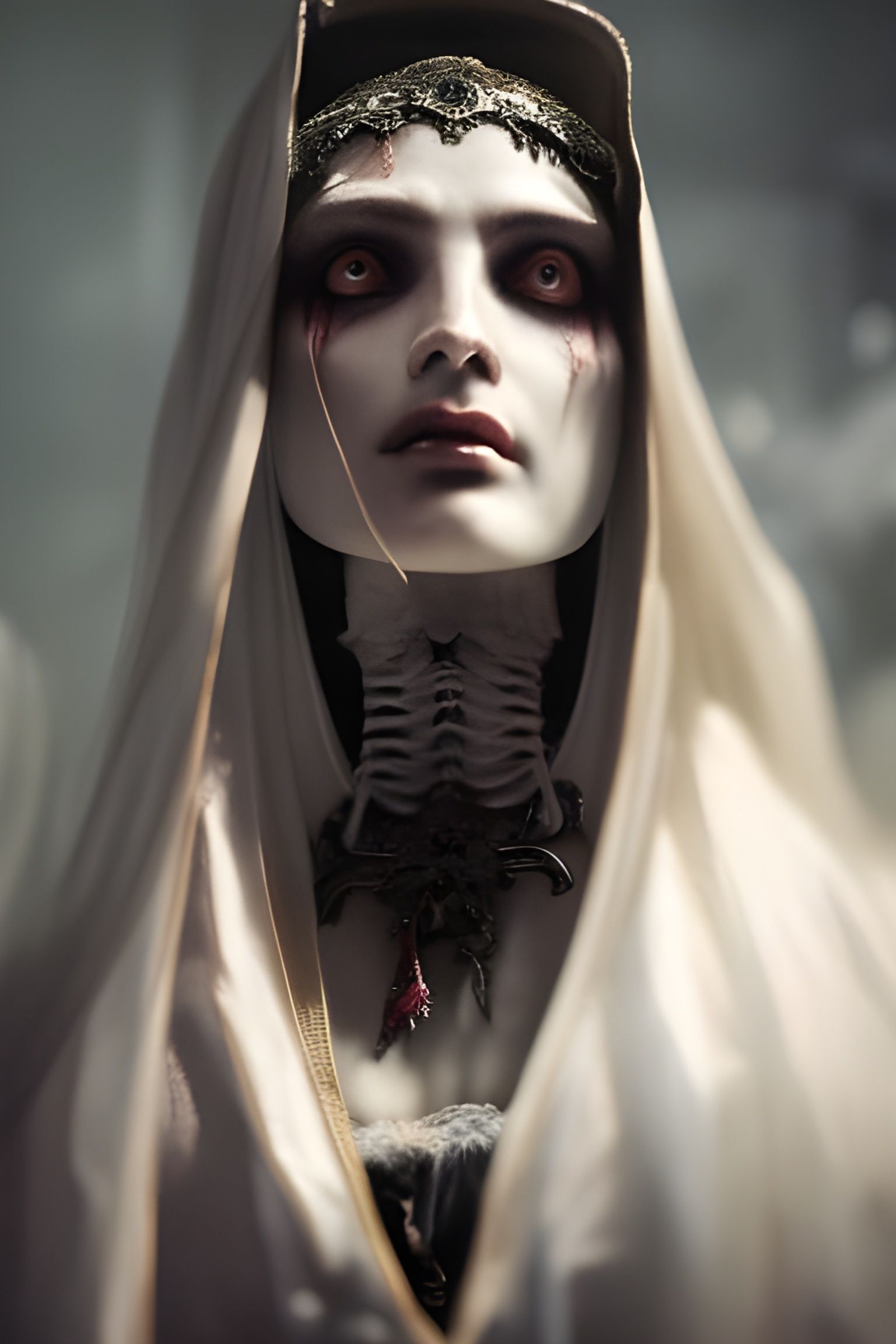 Undead Nun - AI Generated Artwork - NightCafe Creator