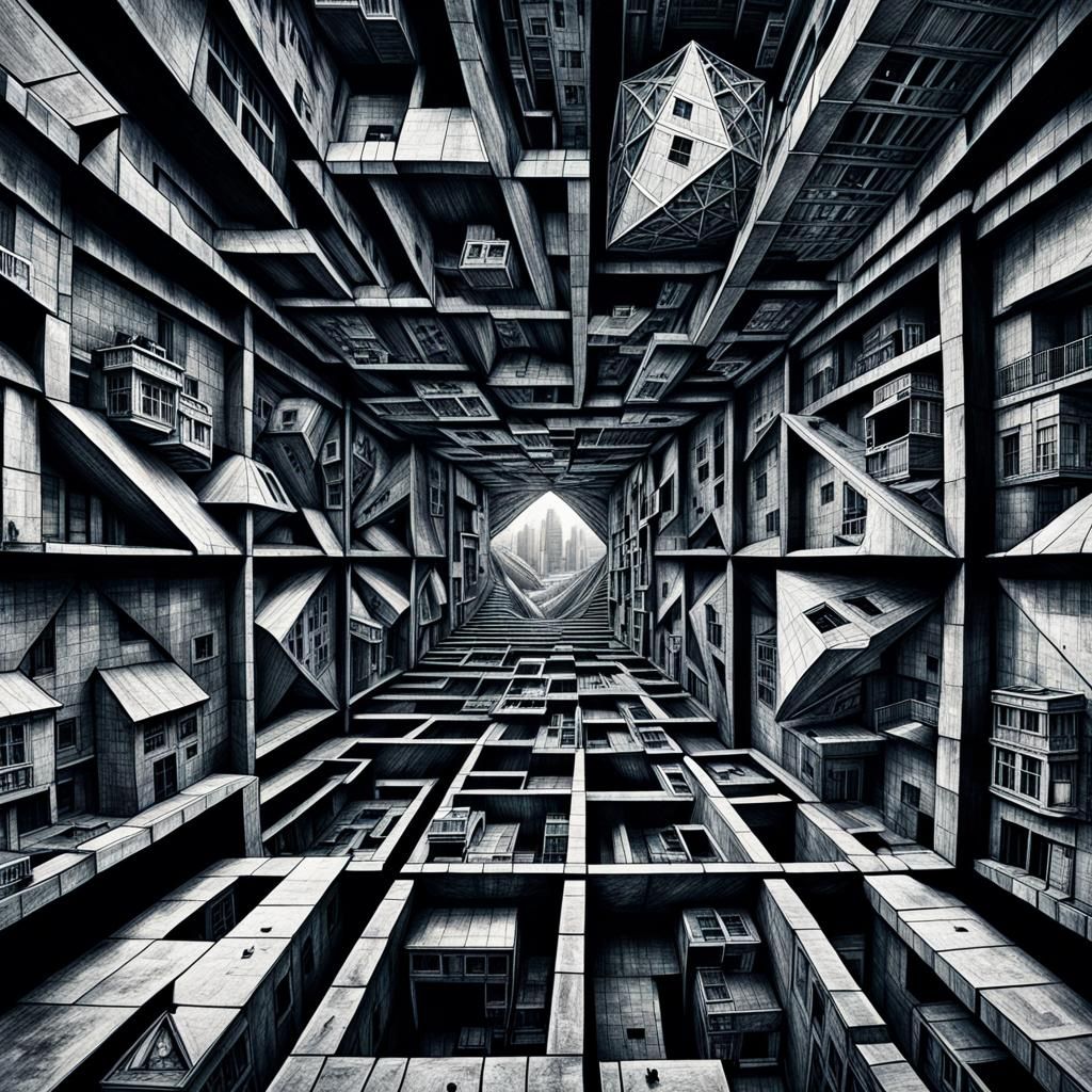 The Disorienting Perspective - AI Generated Artwork - NightCafe Creator