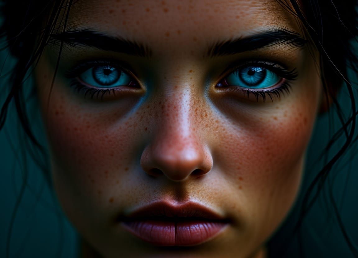 multiple faces stunning eyes