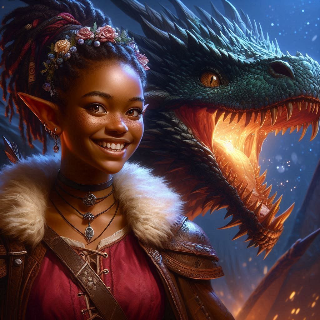 Girl and Dragon