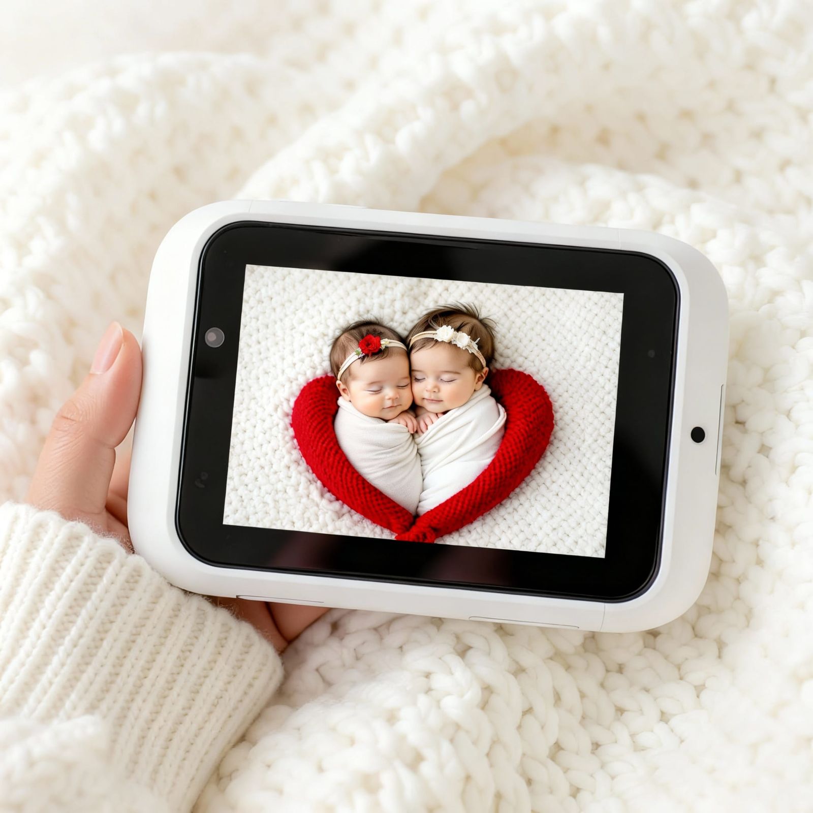 Two Babies Embracing in Tender Moment