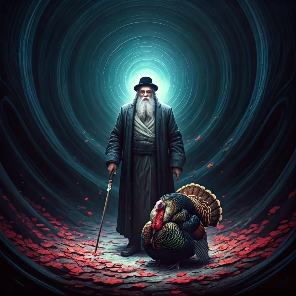Mystical Hasidic Scholar and the Turkey Ritual