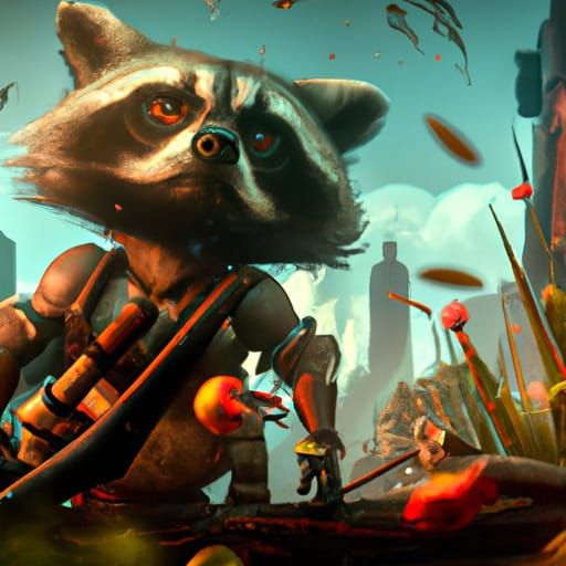 Sniper raccoon
