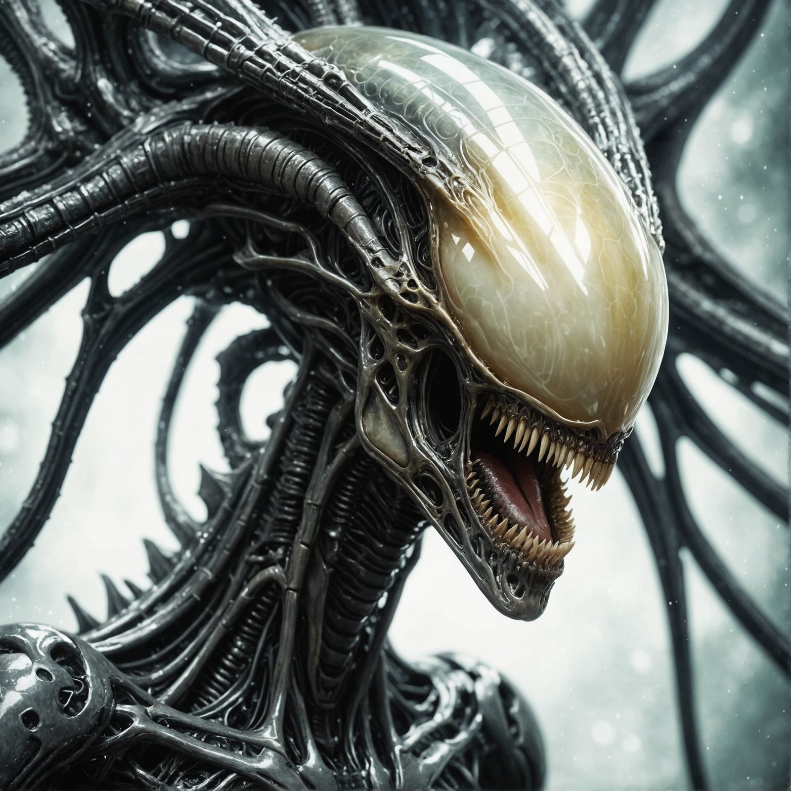 Xenomorph queen - creative upscale