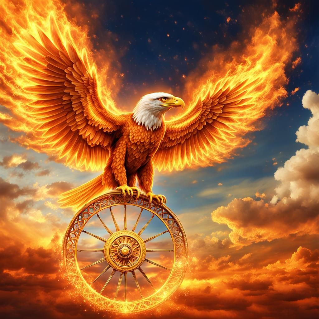 Firey Portraits eagle