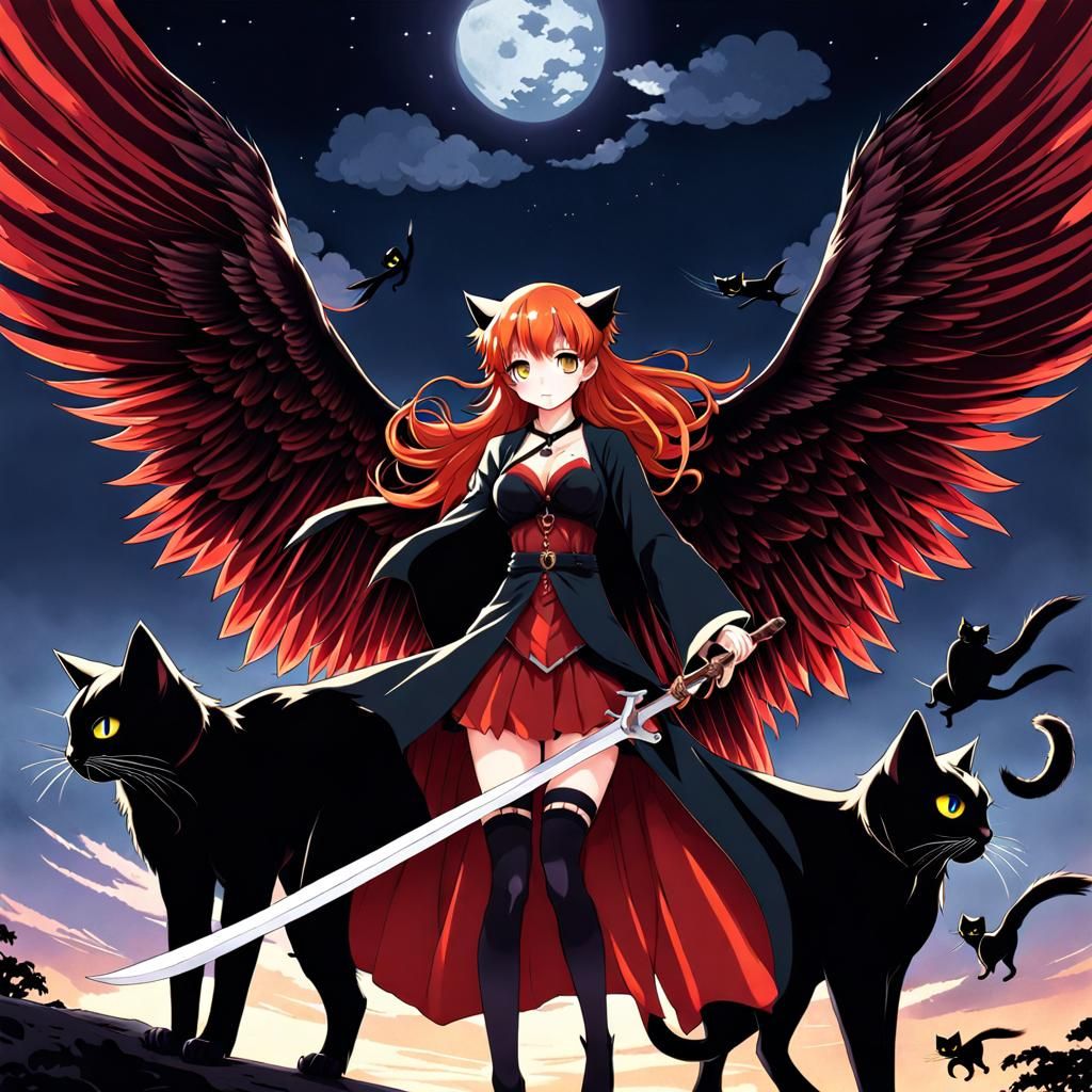 赤毛の死の天使と空飛ぶ猫