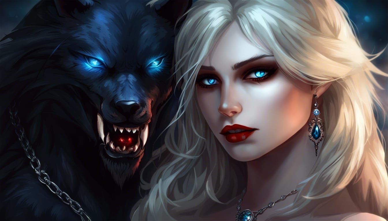 Vampire And A Lycan - Ai Generated Artwork - Nightcafe Creator