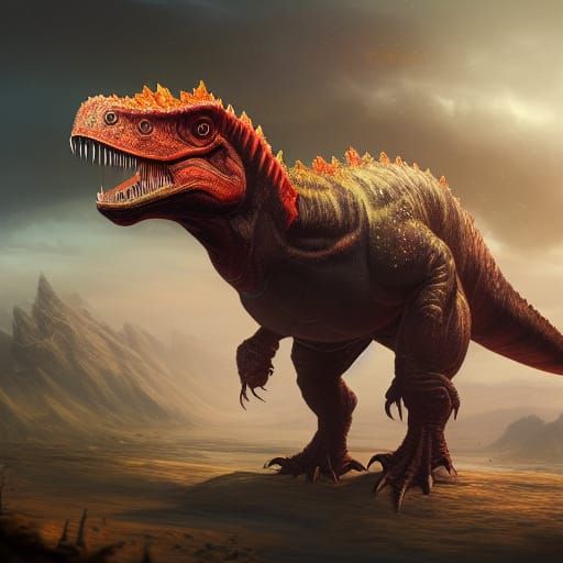 Tyrannosaurus Chicken - AI Generated Artwork - NightCafe Creator