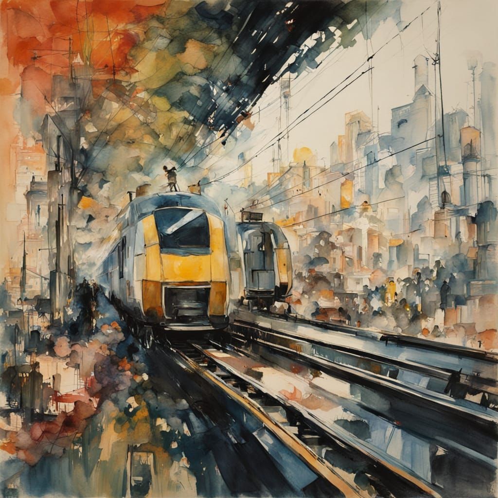 By Paul Lovering and Mattias Adolfsson and Russ Mills and Victo Ngai and Alexander Jansson:: Double exposure, dual exposure!! futuristic tra...