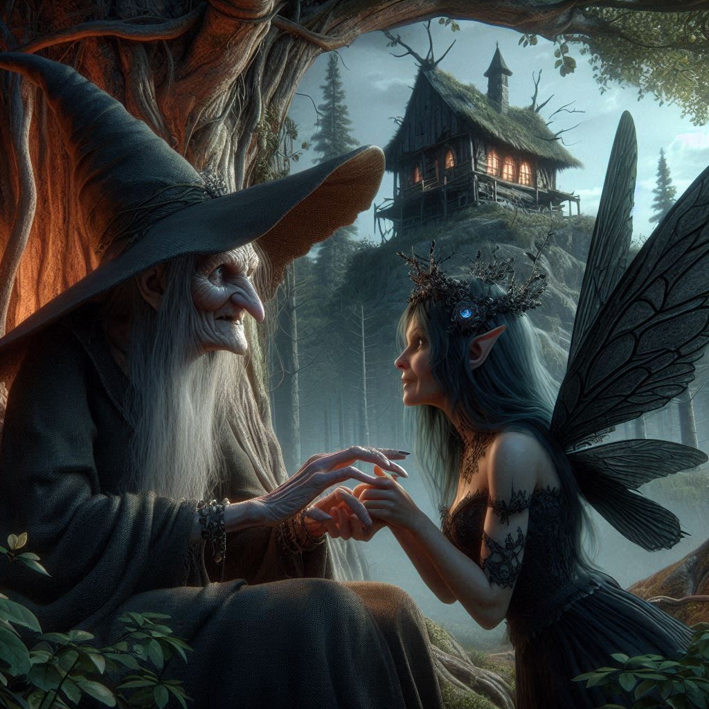 Witch conspiring with fairy